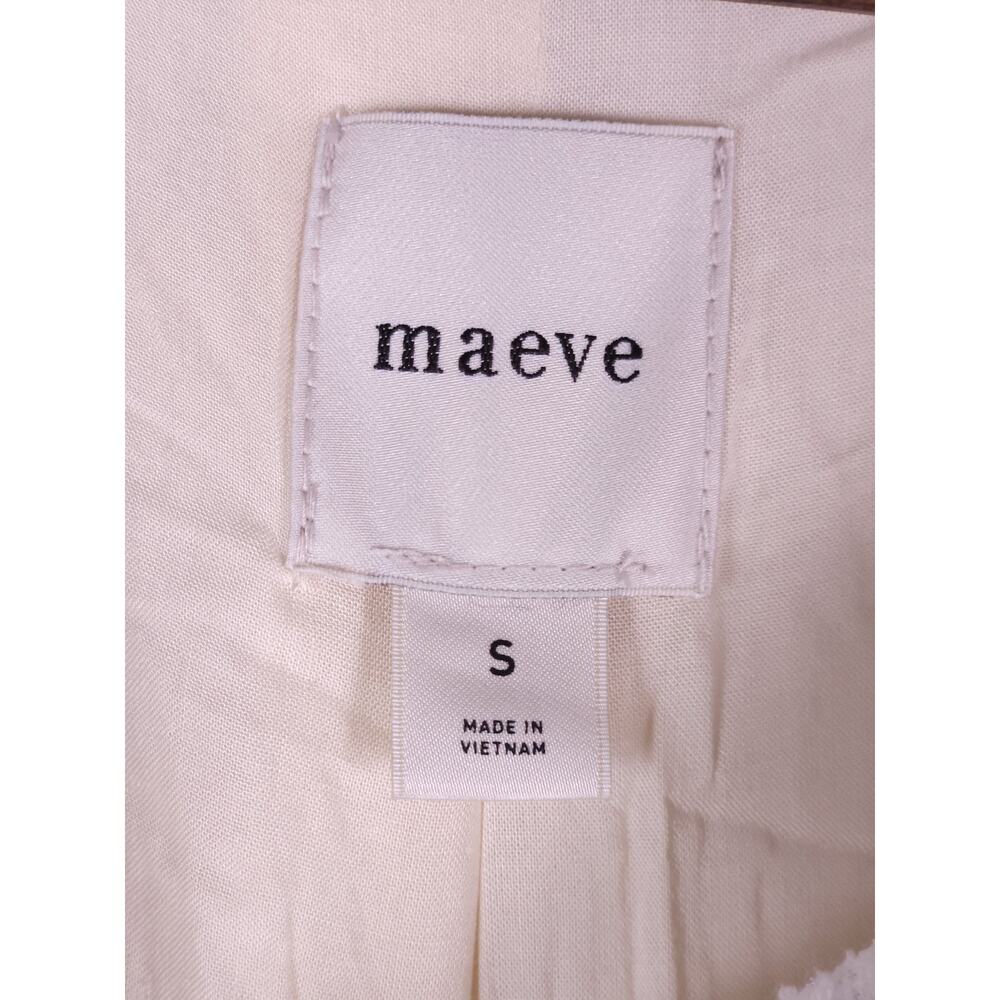 Maeve Anthropologie Tweed Sleeveless Vest Top S White Multicolor - Picture 2 of 13